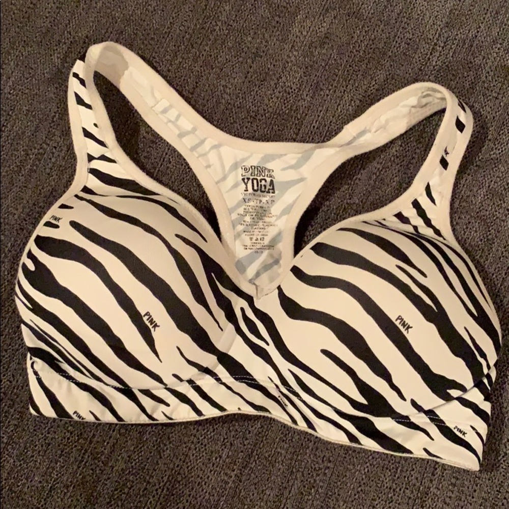 Pink Zebra Sports Bra